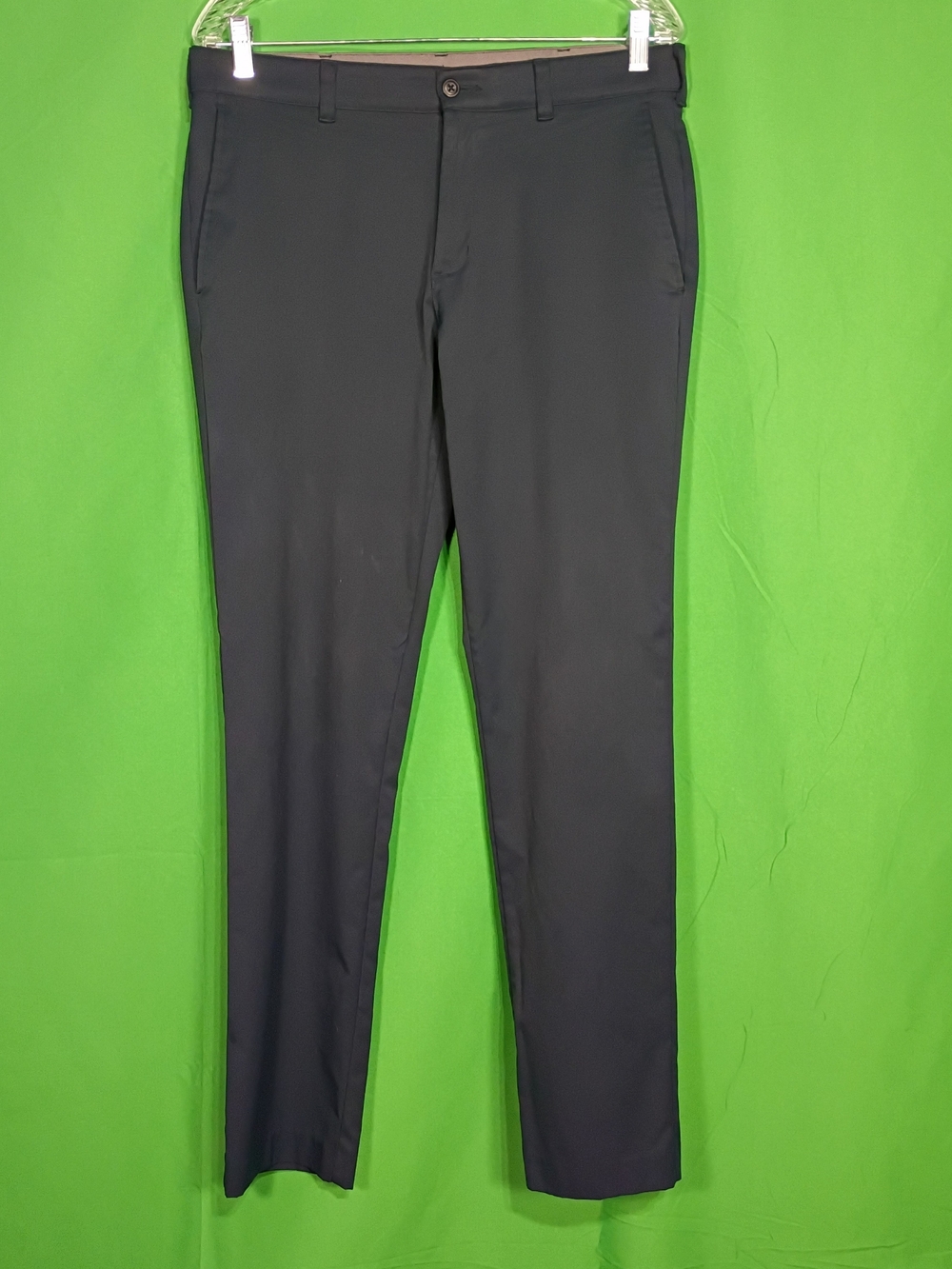 Ben Hogan Mens Size 32 x 32 Straight Leg Navy Blue Chino Pants Stretch Fabric